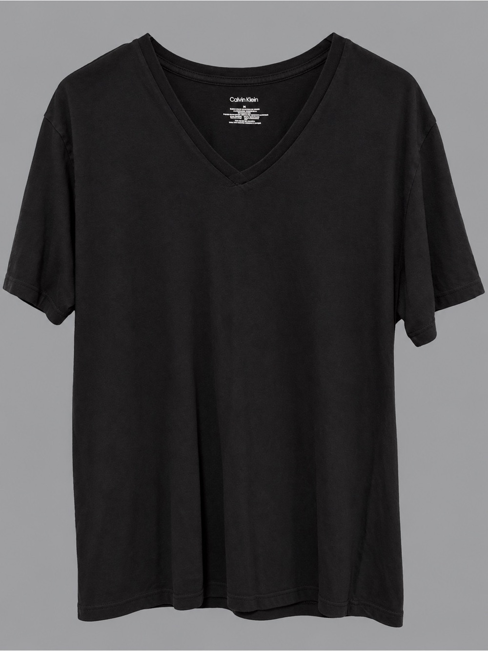 Calvin Klein Men's Black V-Neck Short Sleeve Tee